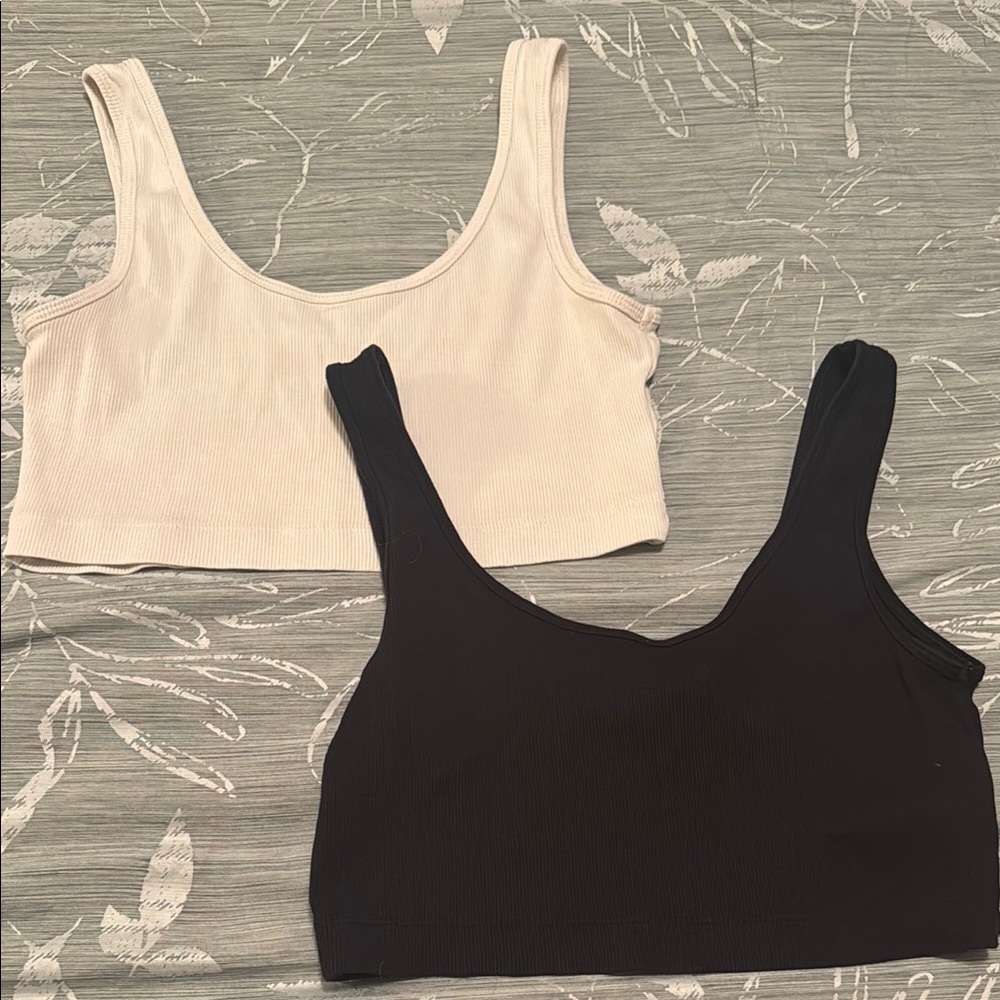H&M Black and White Crop Tops